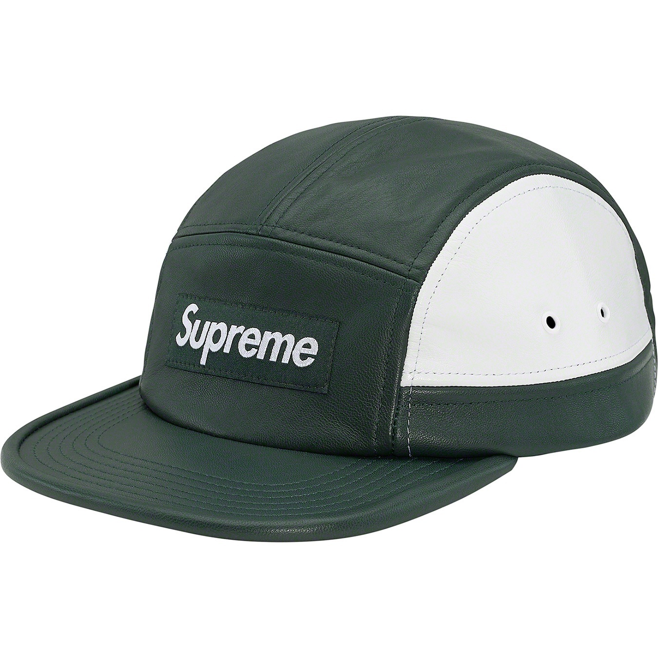 2-Tone Leather Camp Cap view 4